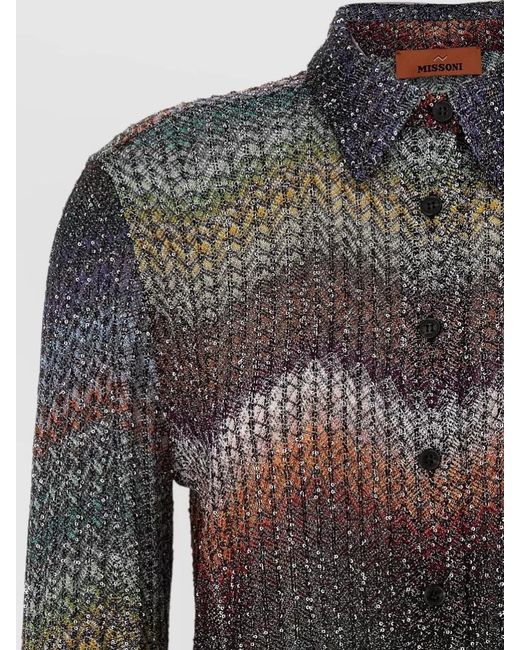 Missoni Black Lamé Shirt