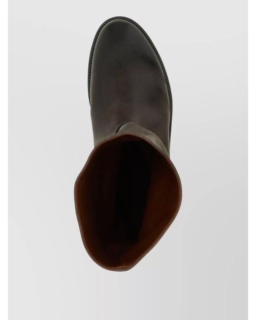 Marsèll Black Soft Leather Knee Length Block Heel Boots