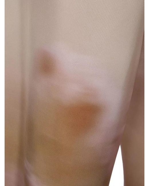Fabiana Filippi Natural Trousers Button Detail Wide Leg Design
