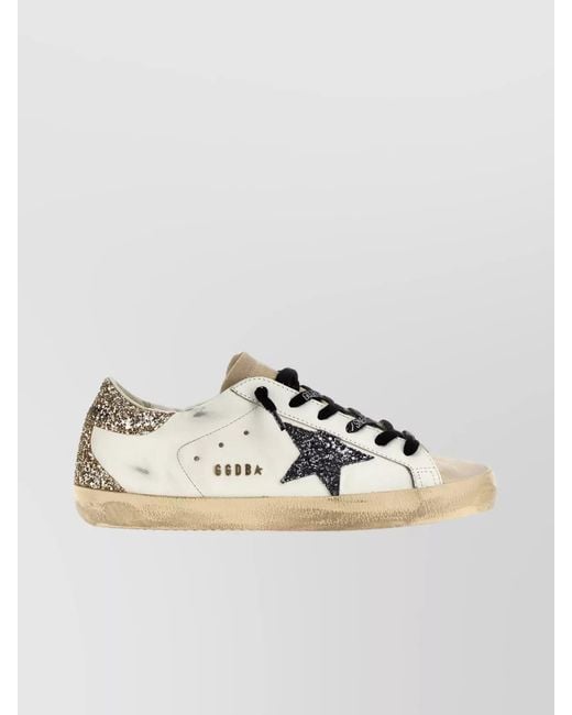 Golden Goose Deluxe Brand Metallic Leather Superstar Low-Top Sneakers