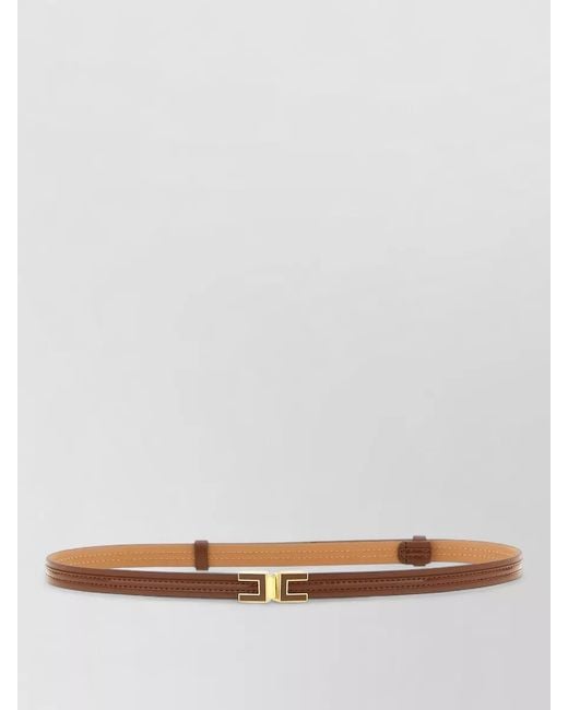 Elisabetta Franchi Multicolor Logo Buckle Belt Adjustable Double Strap