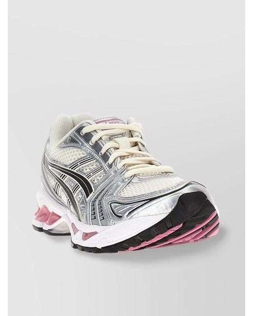 Asics Metallic Mesh Low-Top Sneakers