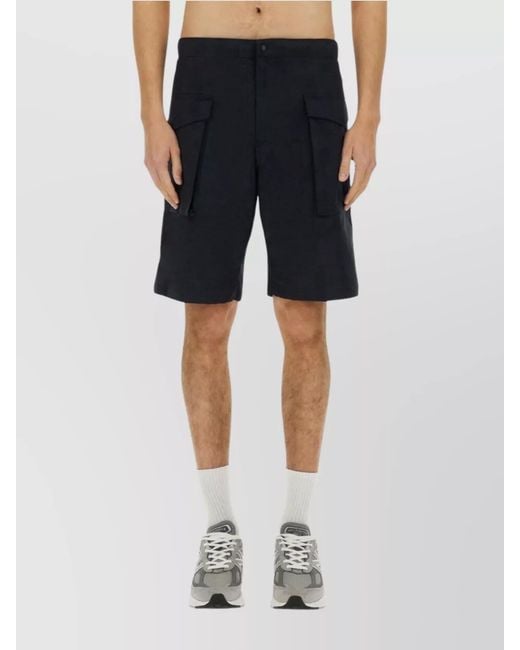 Aspesi Blue Lou Cargo Shorts for men