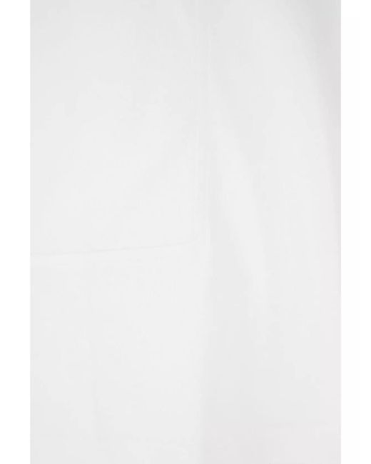 Comme des Garçons White Crew-Neck Pure Cotton T-Shirt With Short Sleeves for men