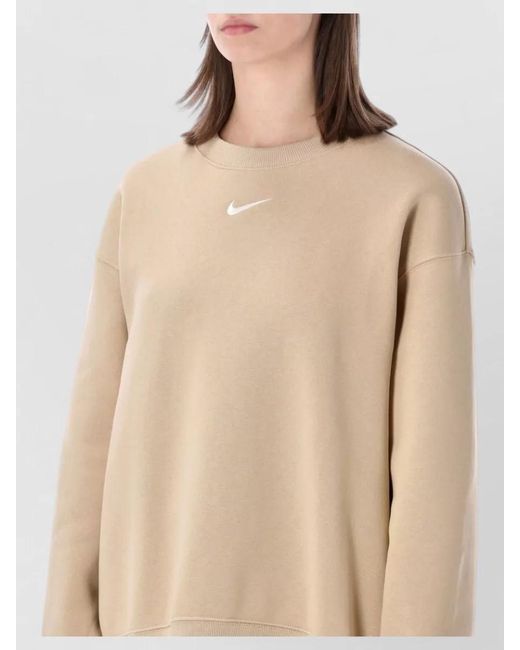 Nike Natural Oversized Fleece Crewneck Sweatshirt