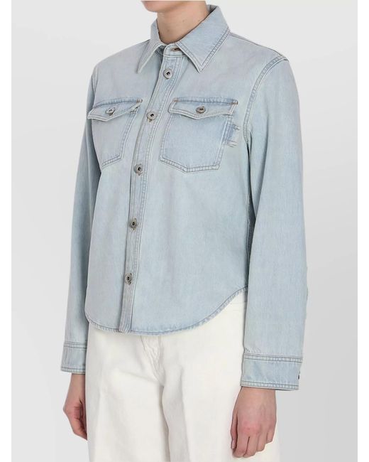 Bottega Veneta Blue Denim Shirt