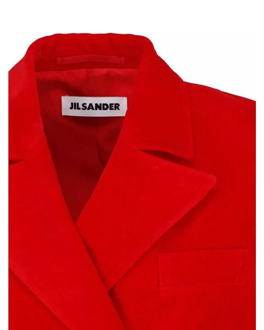 Jil Sander Tailored Coat Back Vent Double Breasted Lapels