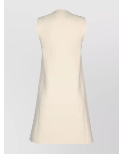 Jil Sander Natural Mini Dress