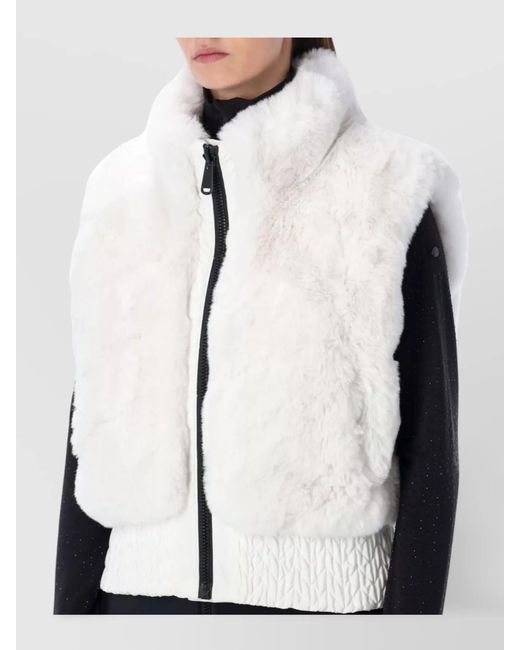 Goldbergh White Reversible Faux Fur Vest