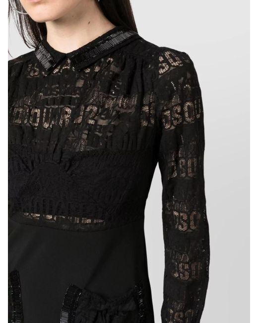 DSquared² Black Mini Dress
