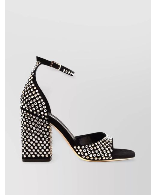 Paris Texas Metallic Suede Leather Sandals