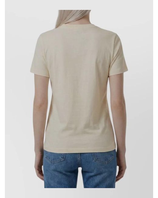 The Row Natural Ribbed Crew Neck Cotton Short-Sleeve T-Shirt for men