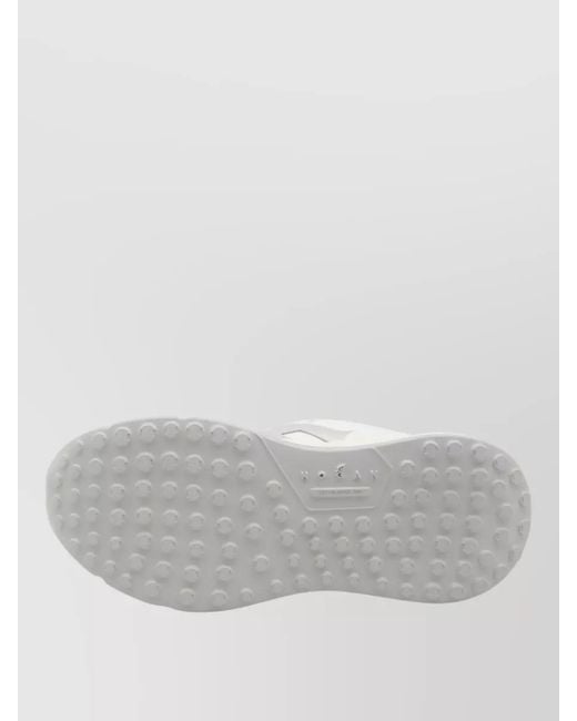 Hogan White Hi Fi Platform Sneakers Leather Detail