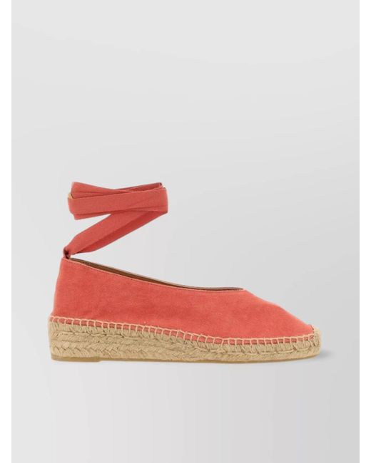Castaner Red Cotton Espadrilles