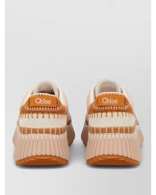 Chloé Natural Nama Low-Top Sneakers
