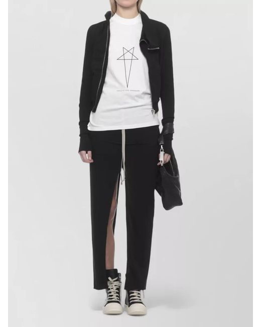 Rick Owens White Graphic Print Short-Sleeve T-Shirt