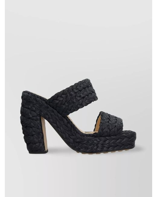 Bottega Veneta Multicolor Raffia Mules
