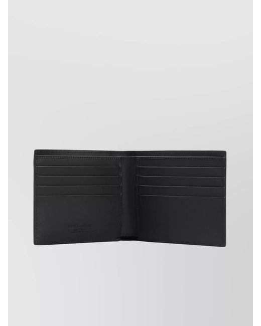 Giorgio Armani Black Calf Leather Wallet for men