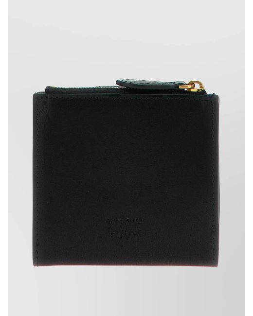 Pinko Black Calf Leather Wallet