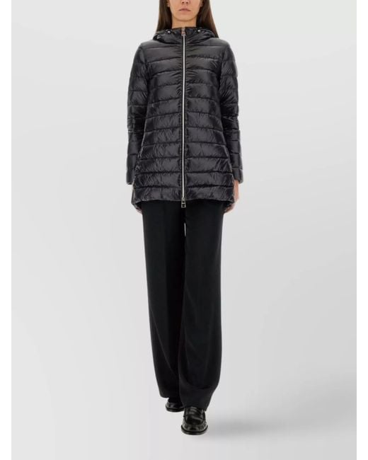 Herno Black Resort Wide-Leg Trousers