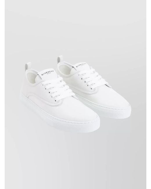 Givenchy White Leather Low-Top Sneakers for men