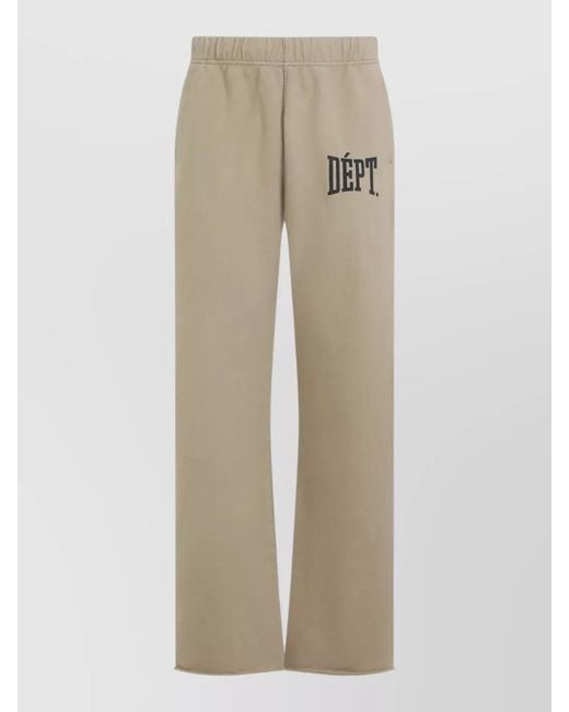 GALLERY DEPT. Natural Cotton Sweatpants Wide Leg Elastic Waist for men