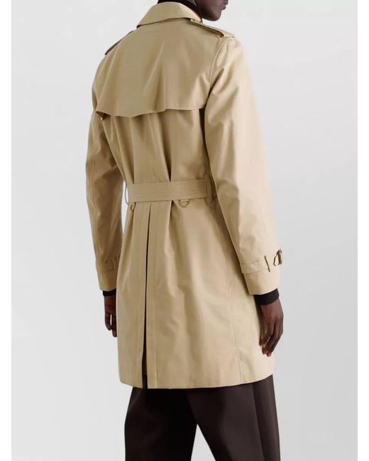 Burberry Natural Short Jacket Epaulettes Storm Flap Detail for men