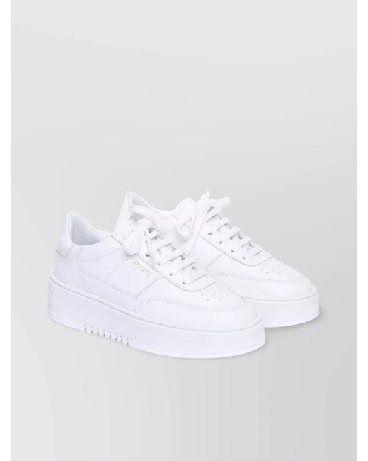 Axel Arigato White Leather Low-Top Sneakers