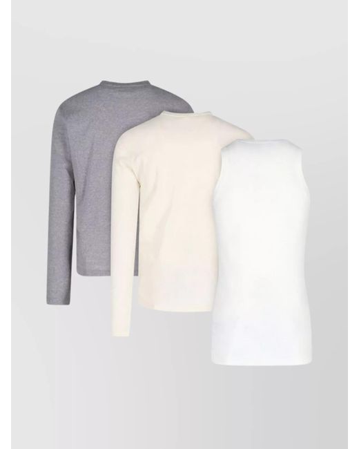 Jil Sander Gray Short-Sleeve T-Shirt for men