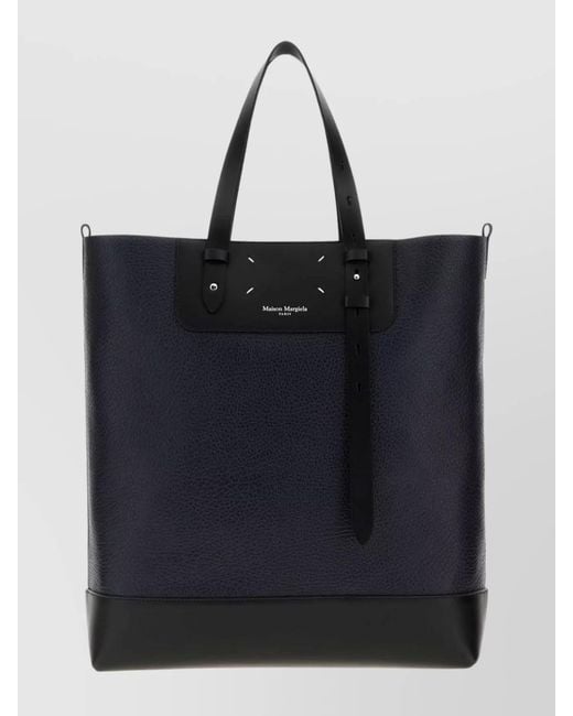 Maison Margiela Black Leather Shoulder Bag