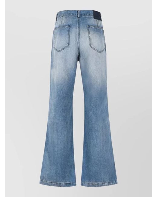 Acne Blue High Waist Wide Leg Denim Jeans for men