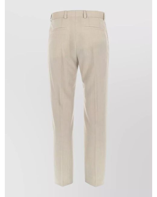 HUGO Natural Virgin Wool Tailored Trousers for men