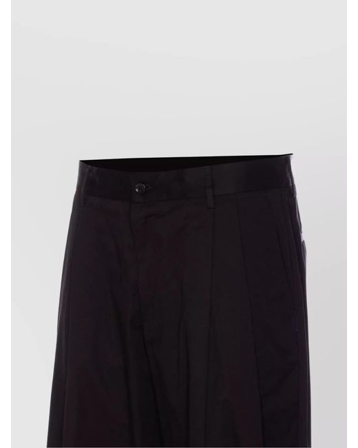 Dolce & Gabbana Blue Wide-Leg Tailored Trousers for men