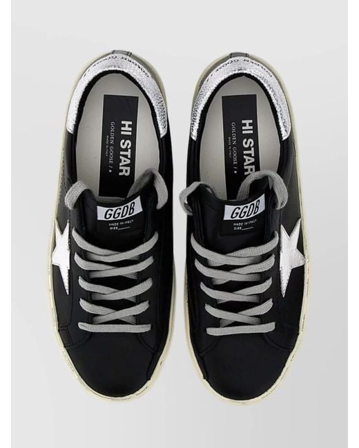 Golden Goose Deluxe Brand Black Leather Sneakers Iconic Star