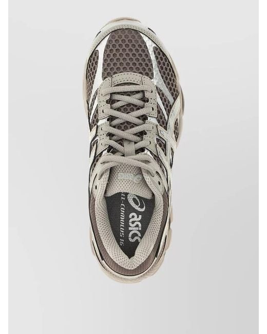 Asics Gray Gel Cumulus 16 Lace Up Running Shoes