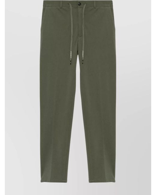 Circolo 1901 Green Cotton Straight-Leg Trousers for men
