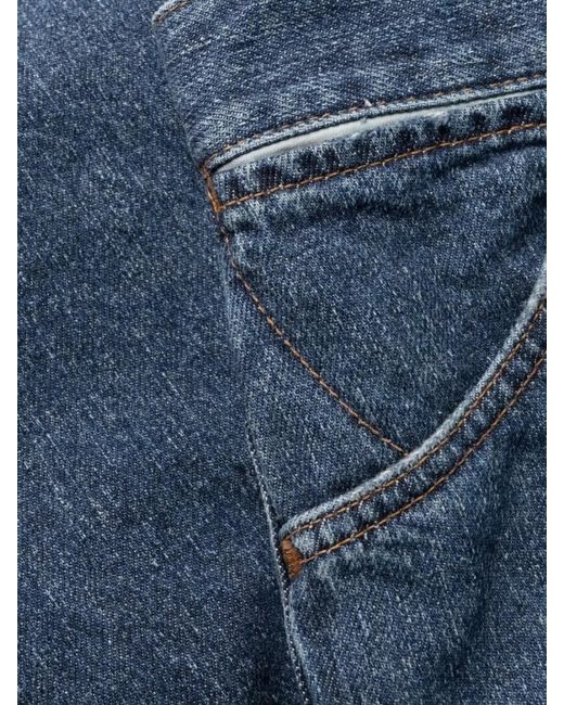 Chloé Blue Denim High-Rise Wide-Leg Trousers