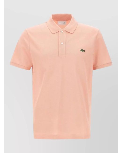 Lacoste Pink Short-Sleeve T-Shirt for men