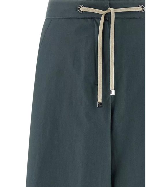 Max Mara Blue Tailored Trousers Featuring Refined Back Pockets