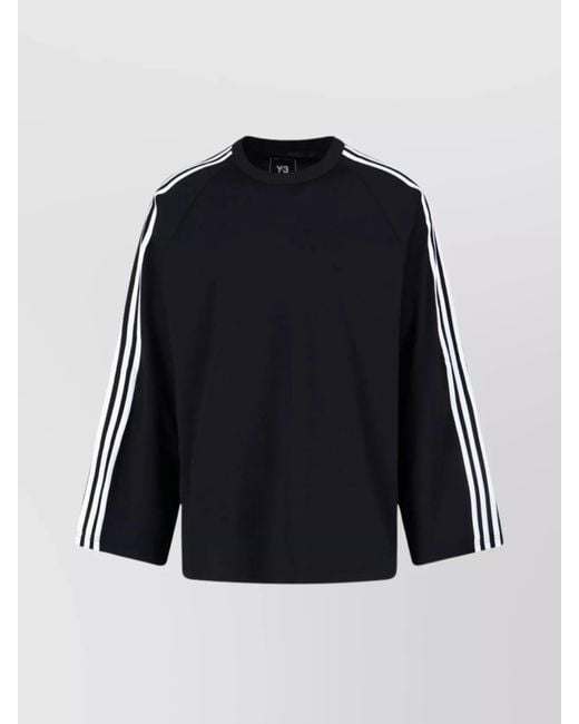 Y-3 Blue Long-Sleeve Sweatshirt