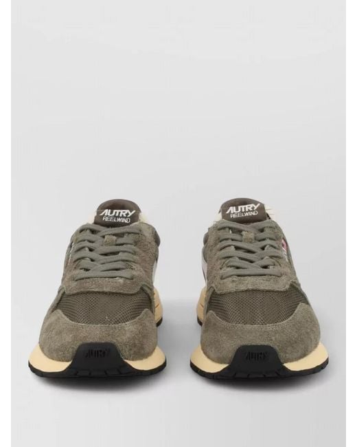 Autry Green Reelwind Low Sneaker Suede Mesh Rubber for men