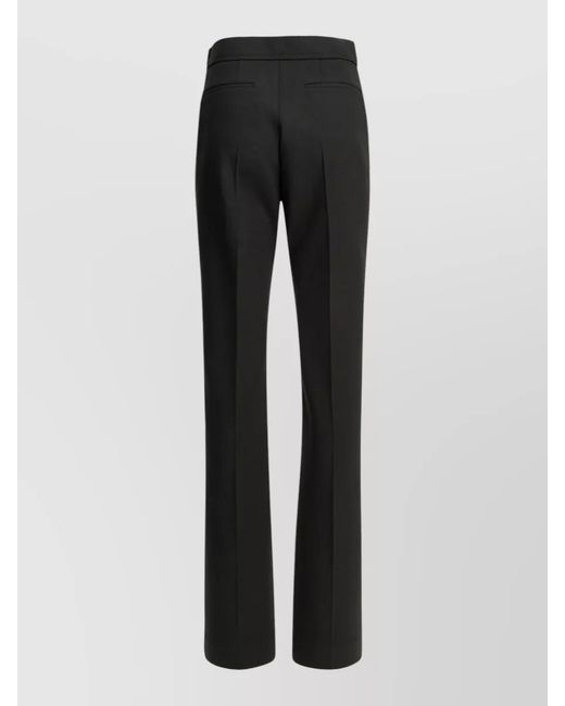 Valentino Black Vgold Tailored Trousers High Waist Pleats