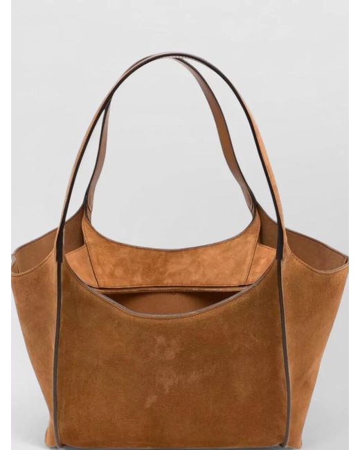 Tod's Brown T Small Leather Tote Bag Soft Structure