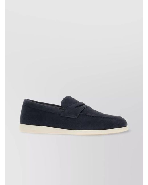 Church's Blue Suede Loafers for men
