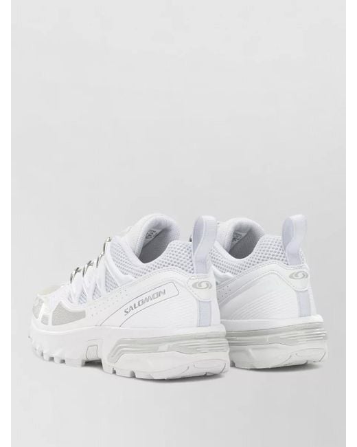 Salomon White Synthetic Acs+Og Low-Top Sneakers for men