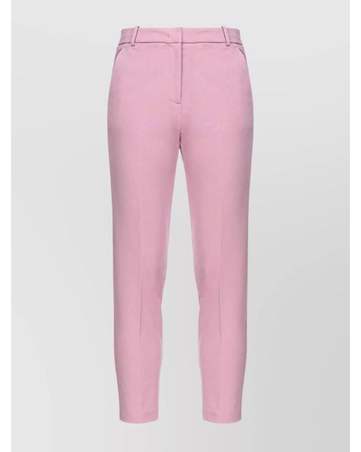 Pinko Pink Cropped Trousers