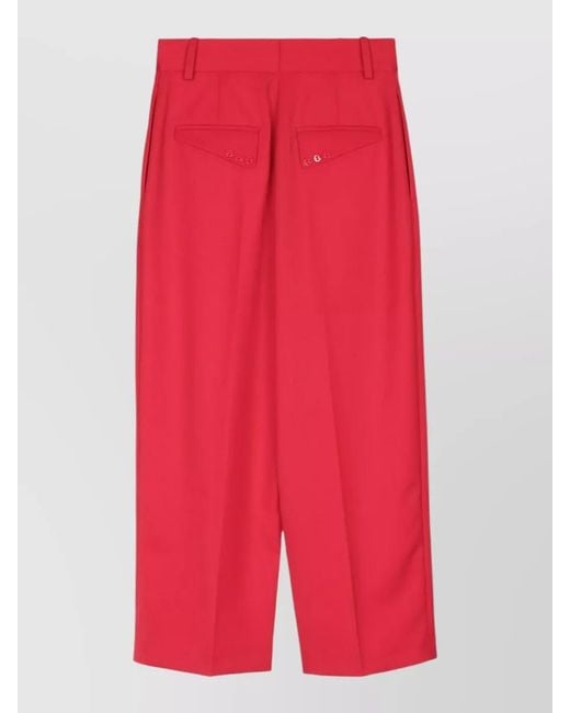 Elisabetta Franchi High Waist Tailored Pleated Pants Versatile