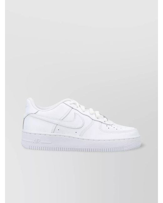 Nike White Leather Low-Top Sneakers