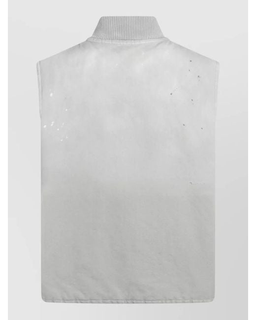 Maison Margiela Gray Long Tailored Coat Structured Design Pockets for men