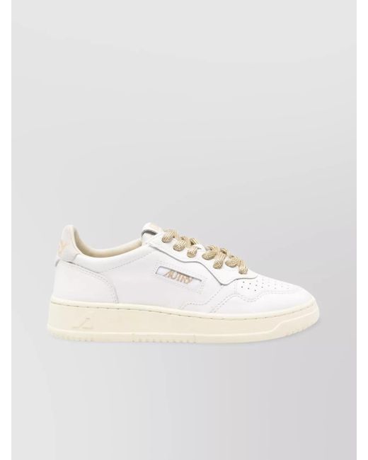 Autry Natural Leather Low-Top Sneakers